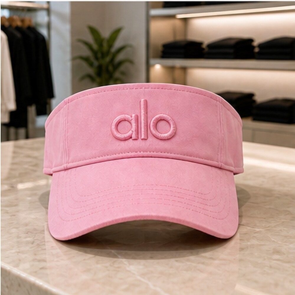 ALO Yoga Pink Active Open Top Visor Hat NWT